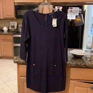 Forever 21 plus navy blue dress NWT pockets
